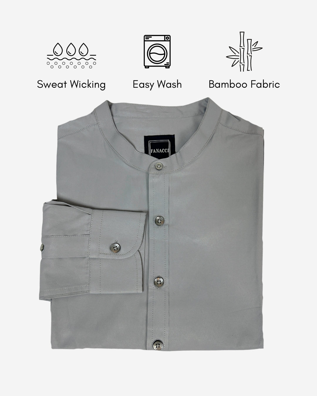 Bamboo Mao Collar Shirt