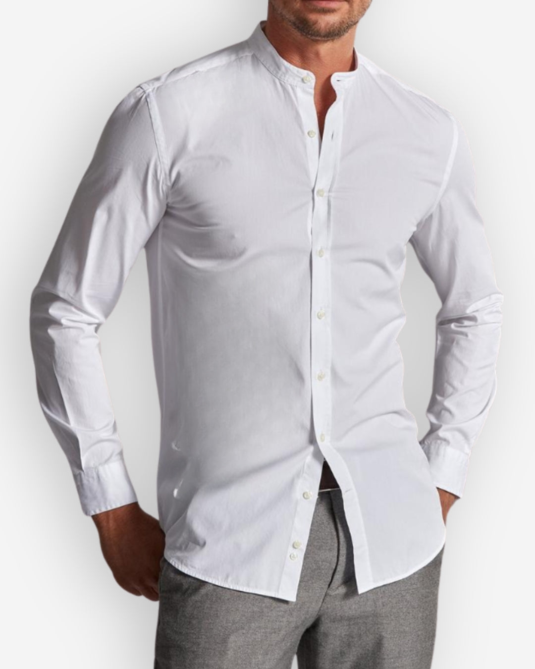Bamboo Mao Collar Shirt