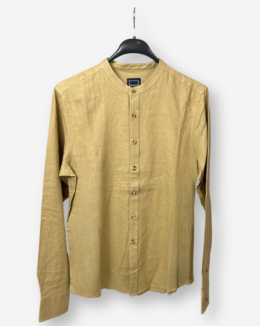 Linen Mao Collar Shirt