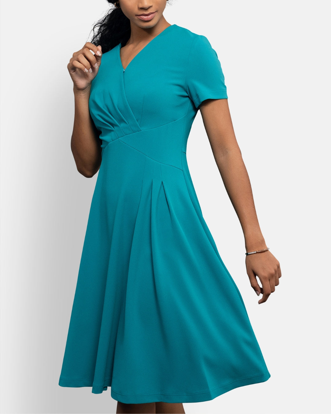 Mika Pleated A-line Dress