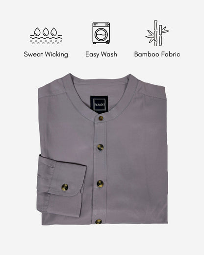 Bamboo Mao Collar Shirt