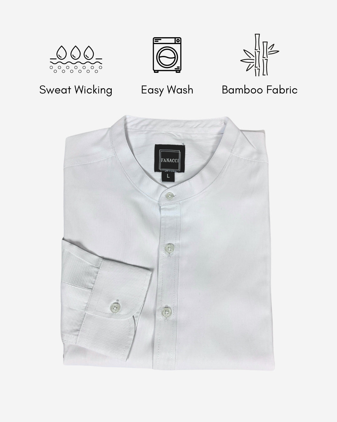 Bamboo Mao Collar Shirt